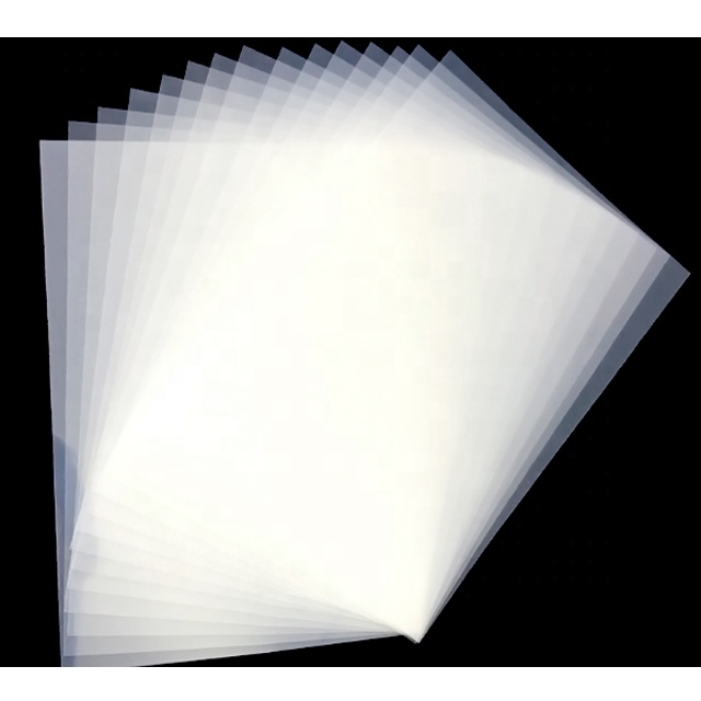 Película de poliéster blanca imprimible con inyección de tinta transparente o blanca, Película de poliéster de película blanca con brillo para imprimir
