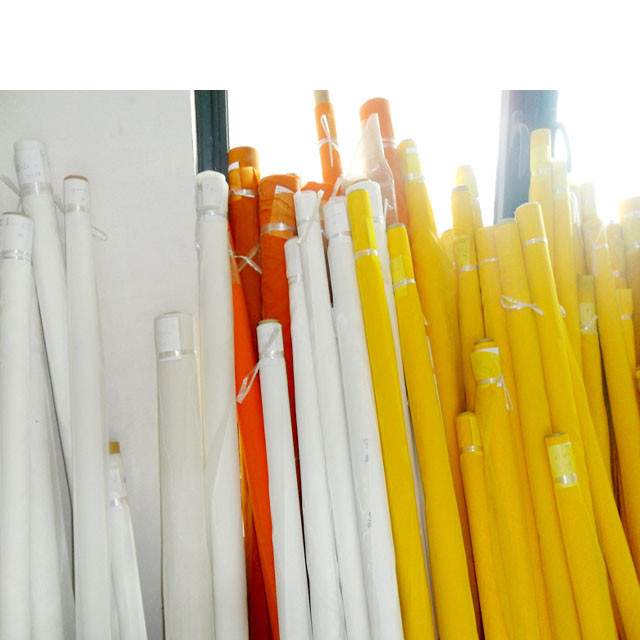 Hebei Enyang alta tensión 100% poliéster rollo liso serigrafía malla tela de seda