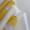 6T-180T 65 `` tela de atornillado poliéster serigrafía rollo de tela de malla 30 o 50 metros / yardas color blanco / amarillo